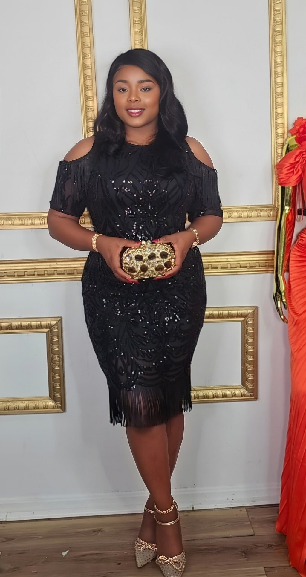 Lola's Black Sequin Dress