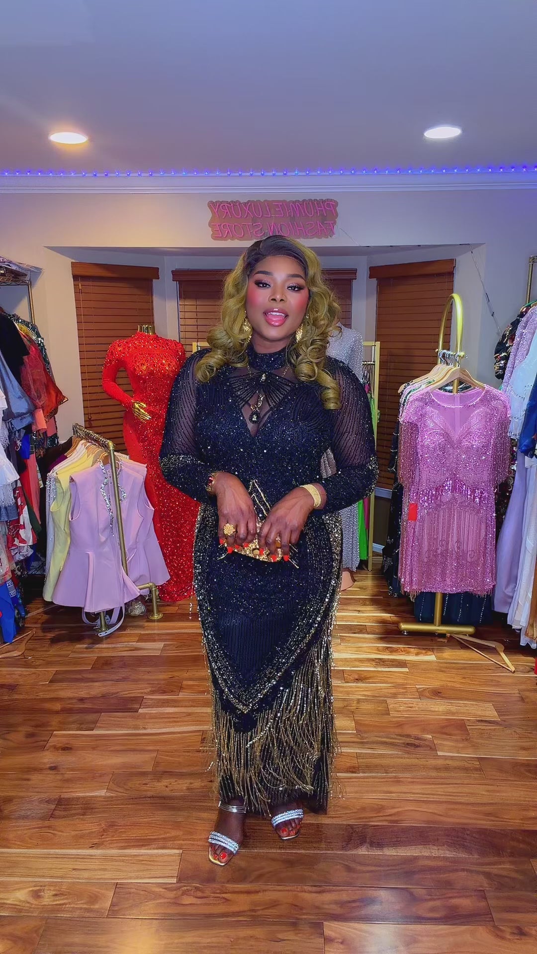 Adel Luxury Fringe Dress