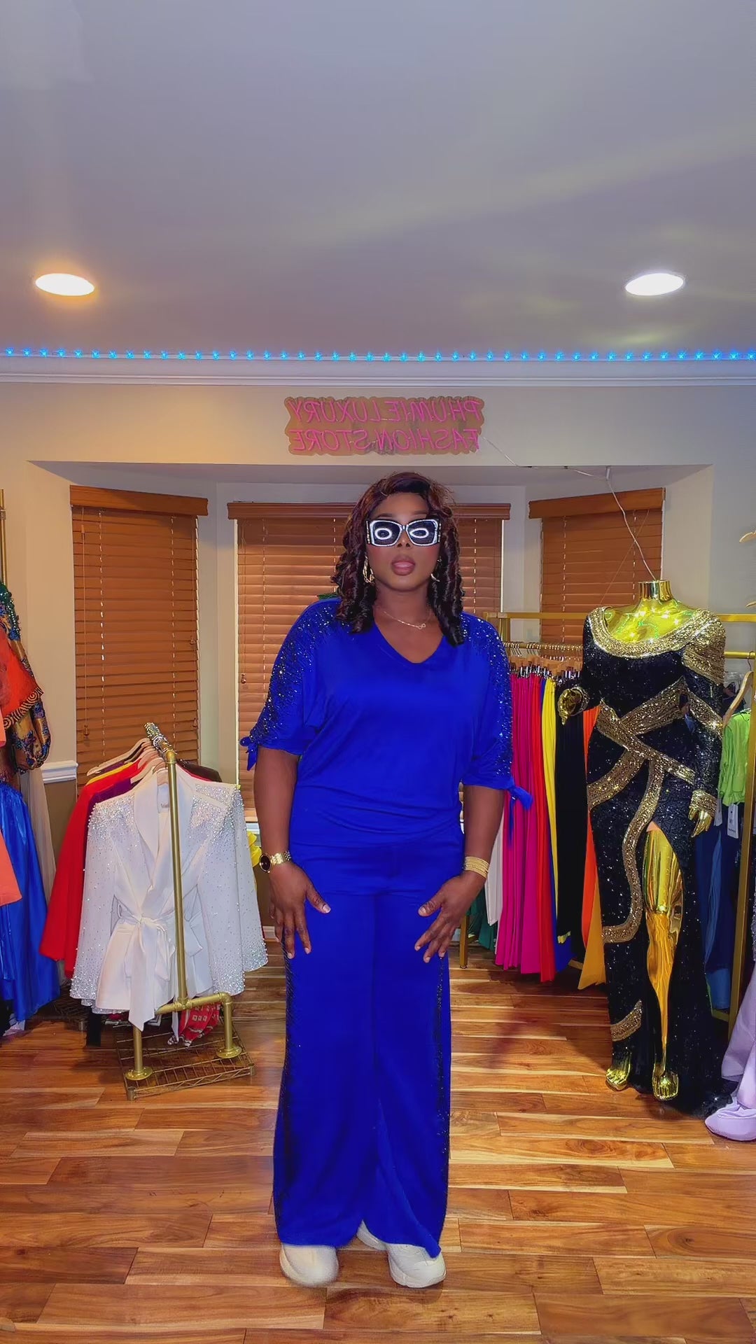 Ami's Classy Matching Set Blue